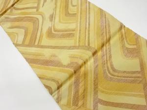 リサイクル　抽象模様織出し名古屋帯